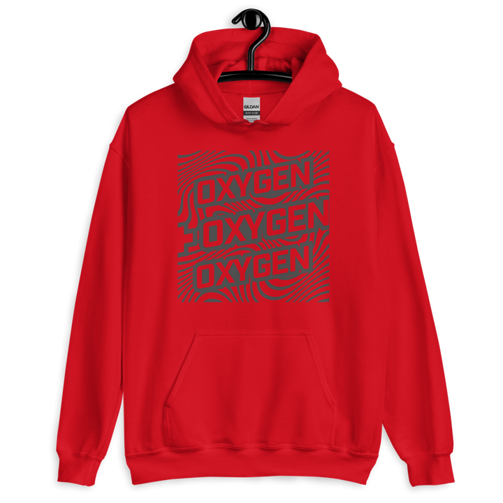 Carbon Red Hoodie – "Breathe, Lift, Repeat" Edition